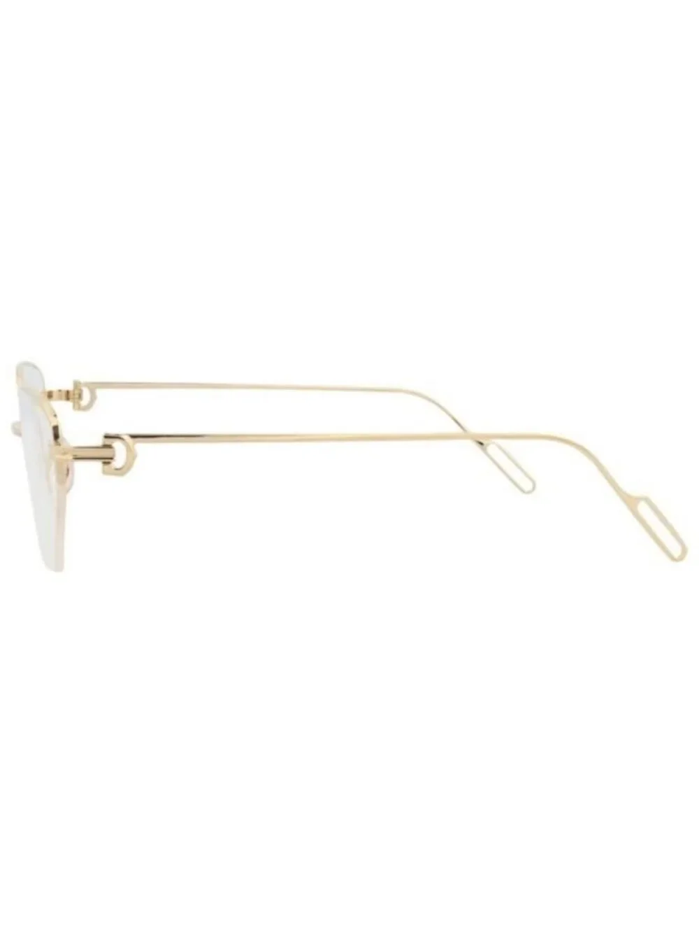 New Cartier Womens Cat Eye Gold Gold Transparent Fashion Designer Eyeglasses